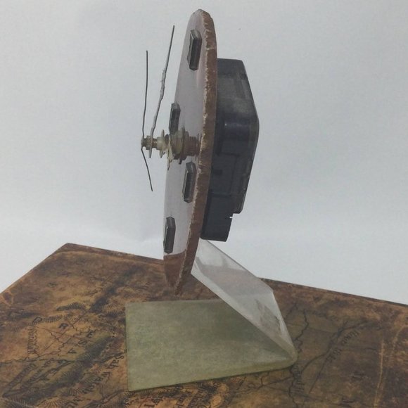 Vintage Agate Quartz Stone Clock - Picture 3 of 9